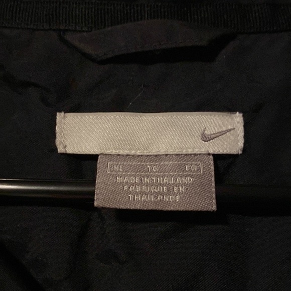 XL Unisex Lined Nike collared Jacket Black - Picture 2 of 7